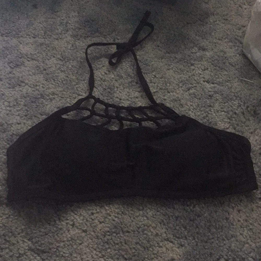 Black swim top